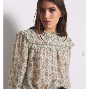 Ba&sh BORA blouse in ecru